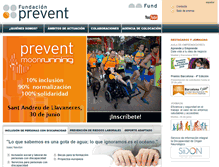 Tablet Screenshot of fundacionprevent.com